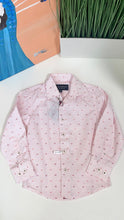 Load image into Gallery viewer, PINK/WINE DOTTED DRESS SHIRT
