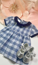 Load image into Gallery viewer, BLUE/NAVY PLAID DRESS
