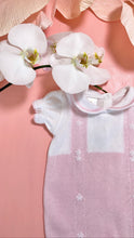 Load image into Gallery viewer, Pink Floral Applique Detail Romper
