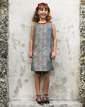 Load image into Gallery viewer, SILVER/RED A-LINE DRESS
