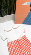 Load image into Gallery viewer, GINGHAM BUTTON-ON ROMPER

