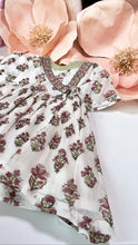 Load image into Gallery viewer, OLIVE|BURGUNDY FLORAL DRESS
