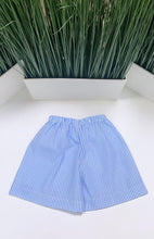 Load image into Gallery viewer, WHITE/BLUE STRIPED SHORT SET
