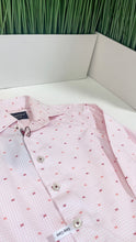 Load image into Gallery viewer, PINK/WINE DOTTED DRESS SHIRT
