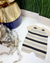 Load image into Gallery viewer, STRIPE KNIT ROMPER
