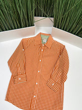 Load image into Gallery viewer, ORANGE/WHITE CHECKERED SHIRT
