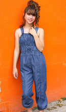 Load image into Gallery viewer, INDIGO GATHERED JUMPSUIT
