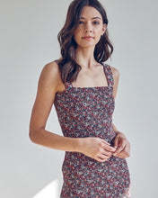 Load image into Gallery viewer, MULTI FLORAL SMOCKED DRESS
