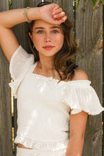 Load image into Gallery viewer, WHITE SPARKLE BAMBULA PANT SET
