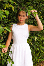 Load image into Gallery viewer, WHITE EYELET FLORAL DRESS
