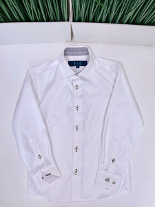 WHITE LONG-SLEEVE SHIRT