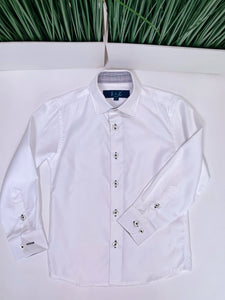 WHITE LONG-SLEEVE SHIRT