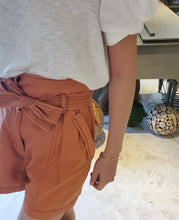 Load image into Gallery viewer, RUST HIGH-WAISTED SHORTS
